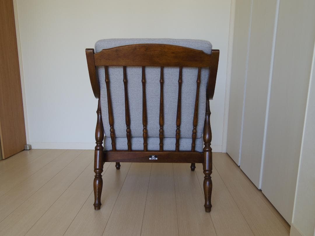 【張替え未使用品】かしわ木工　シングルソファー