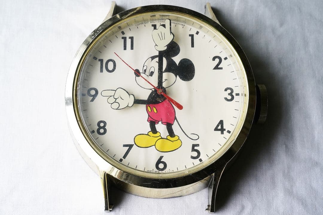 ヴィンテージ WELBY by ELGIN ディズニー ミッキー 壁掛け時計