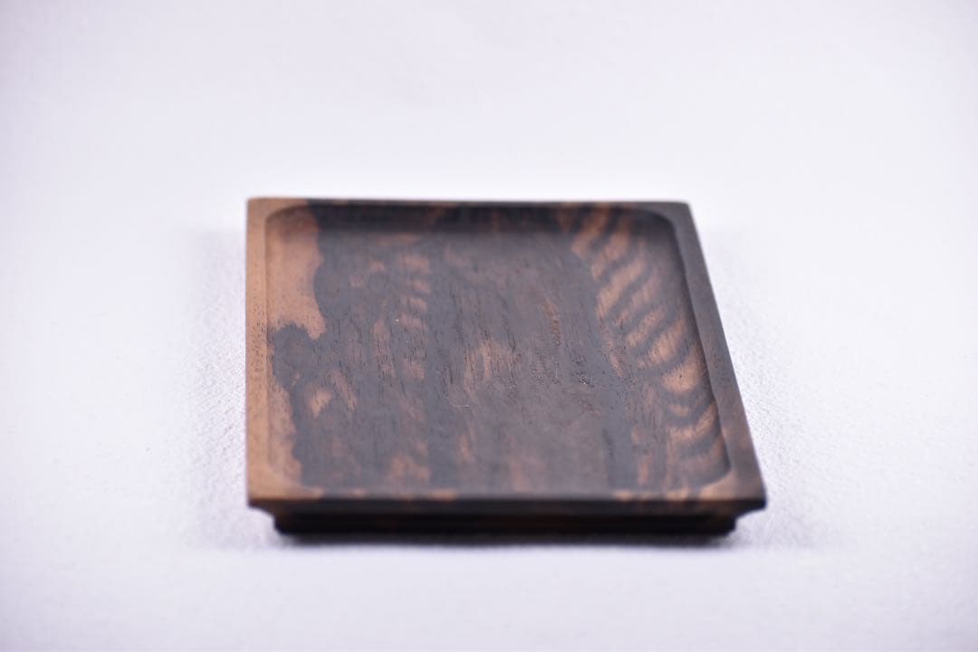 No.339黒柿孔雀杢のトレー