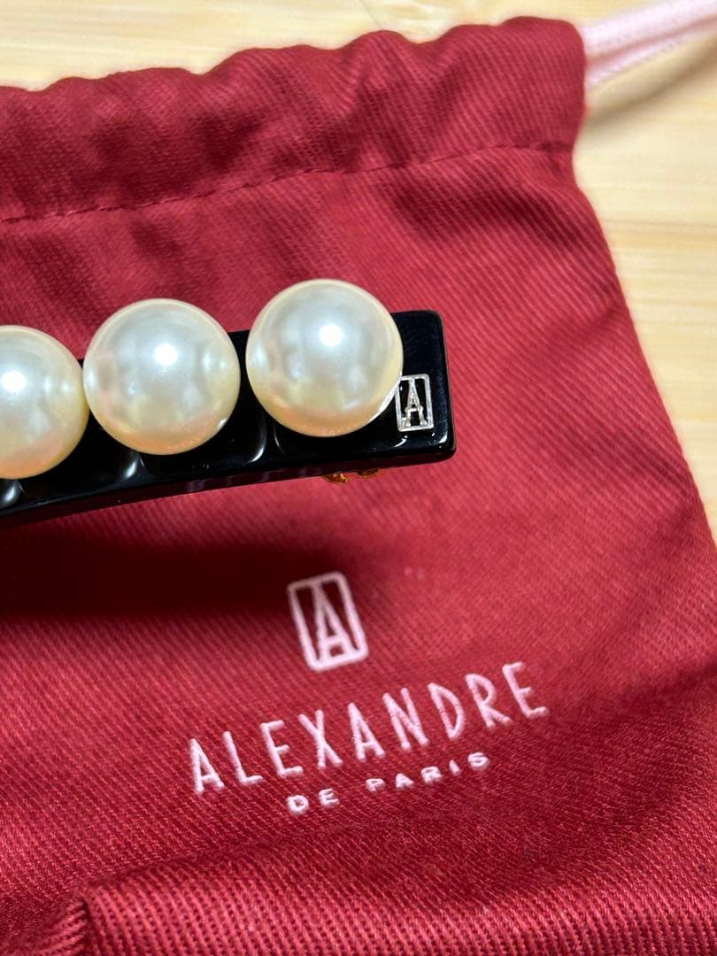 【最安値】ALEXANDRE DE PARIS バレッタ ブラック 6cm