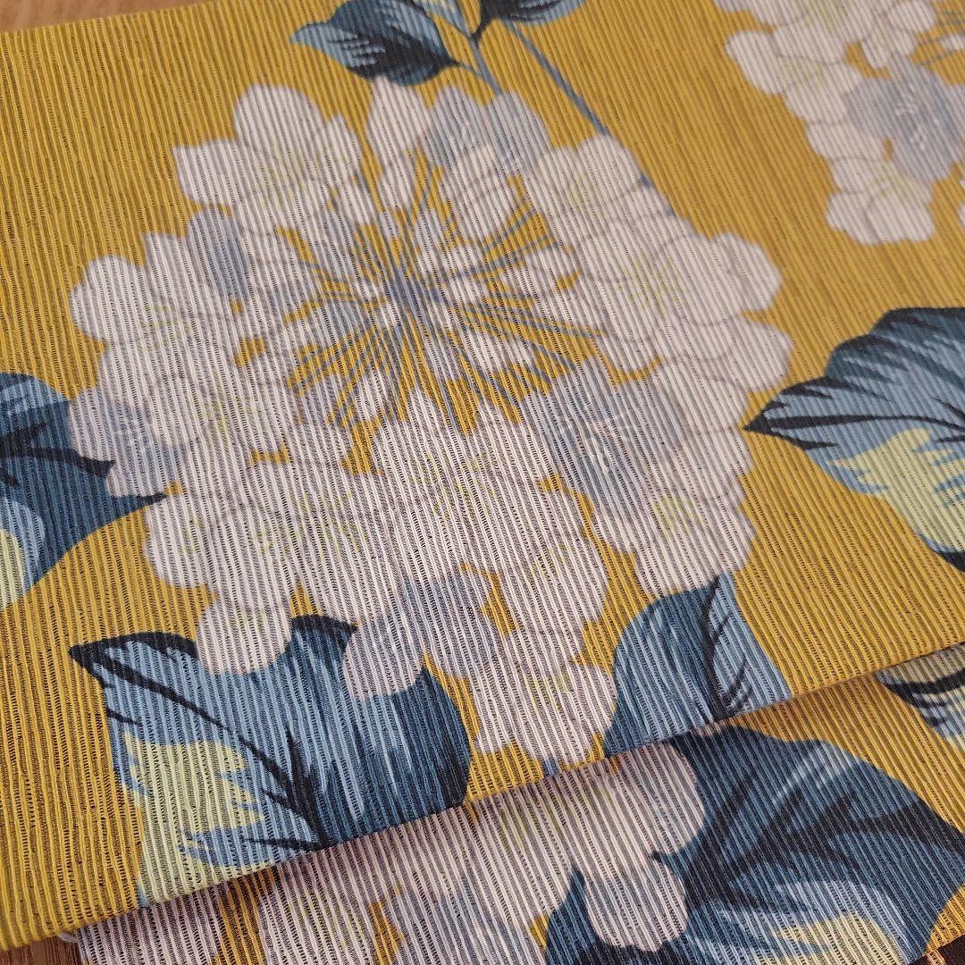 ☆新品☆召しませ華　リバーシブル半端帯