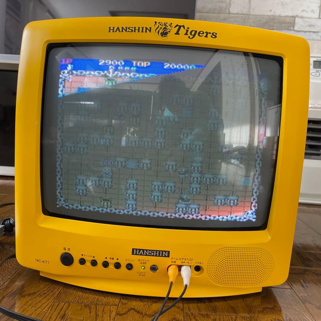 阪神タイガースブラウン管テレビ　14インチ　三菱14C-KT1