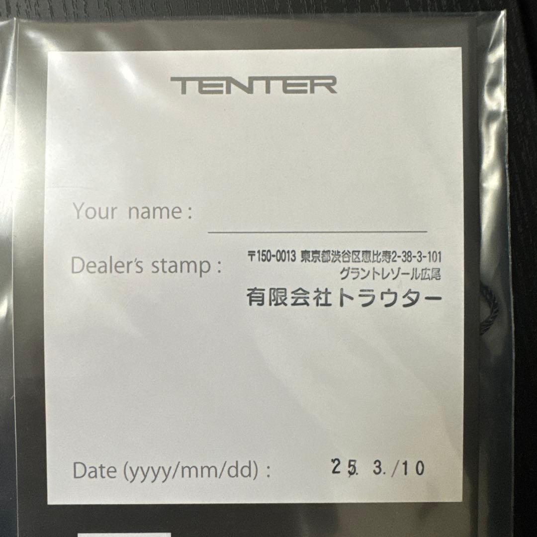 TENTER Ortus-S ONYX BLACK 美品 1回使用