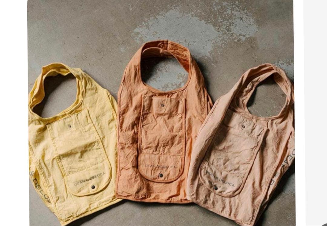 DEAN & DELUCA 天然染めショッピングバッグ　新品
