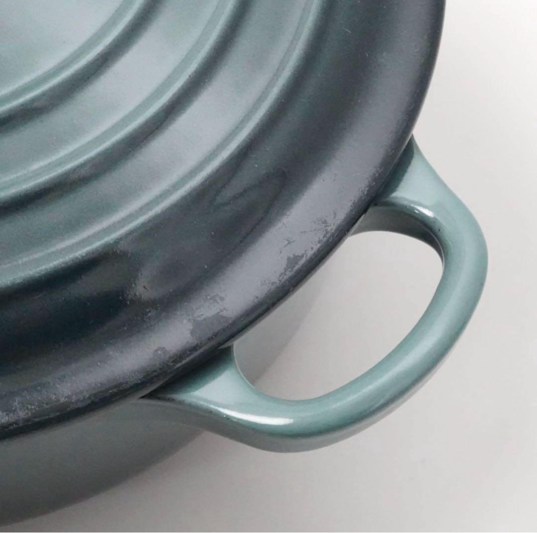 【美品】LE CREUSET　ココット ロンド オーシャン　20cm