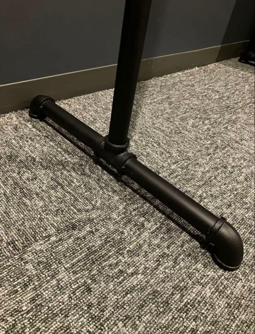 ハンガーラック ガス管 アイアン 150 パイプ 黒 収納 店舗 什器 シンプル