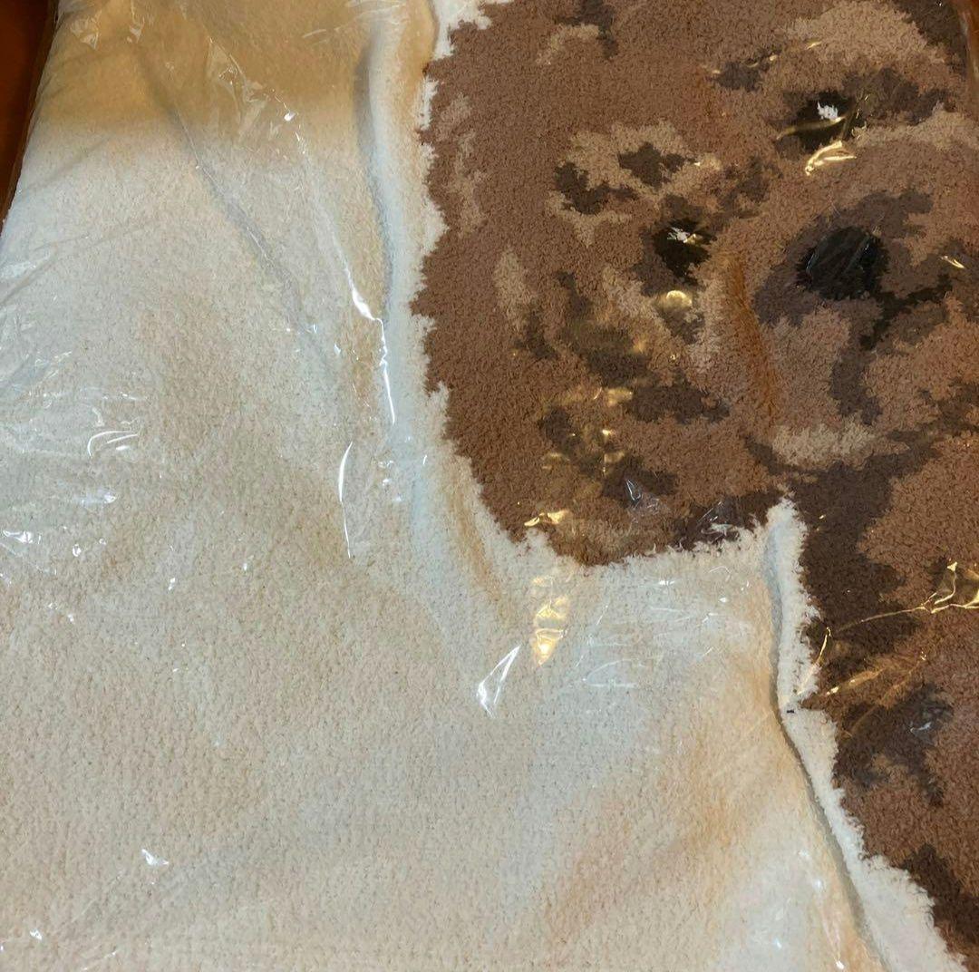 H*i様 新品未使用，タグ付き‼️パウダーDOG３柄ジャガードマルチカバー トイ