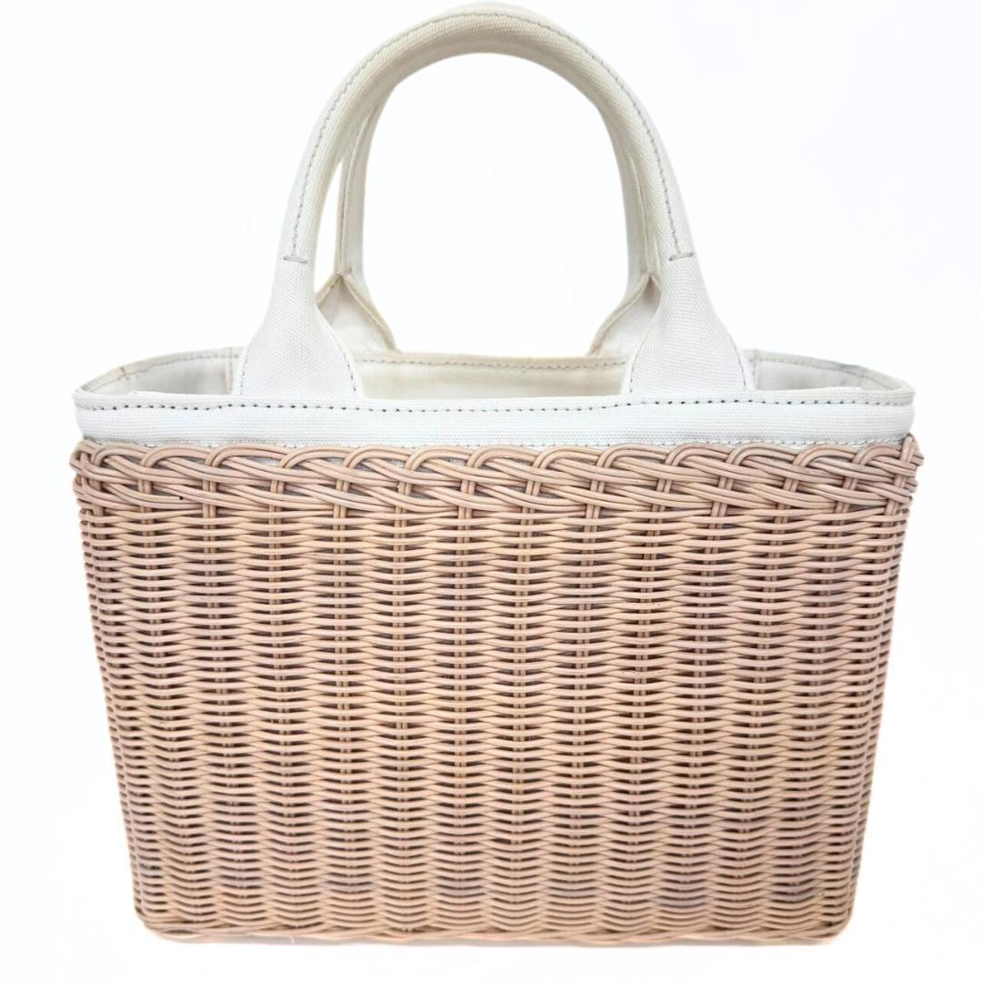 プラダ ウィッカー かごバッグ 1BG835 カナパ 2WAY ハンドバッグ