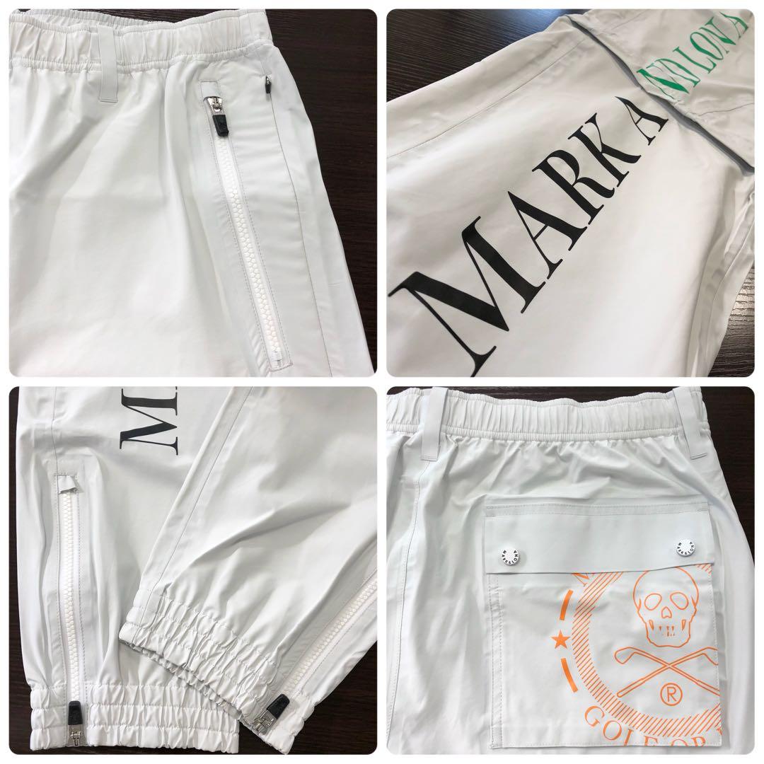 マークアンドロナ MARK＆LONA レインウェア セットアップ ゴルフ 白
