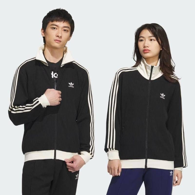☆8289 adidas ワッフル クラシック トラックトップ ブラック XL