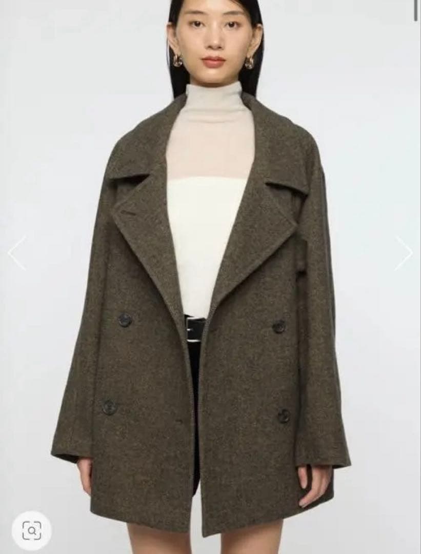 新品★マウジー★ DOUBLE BREASTED MID コート