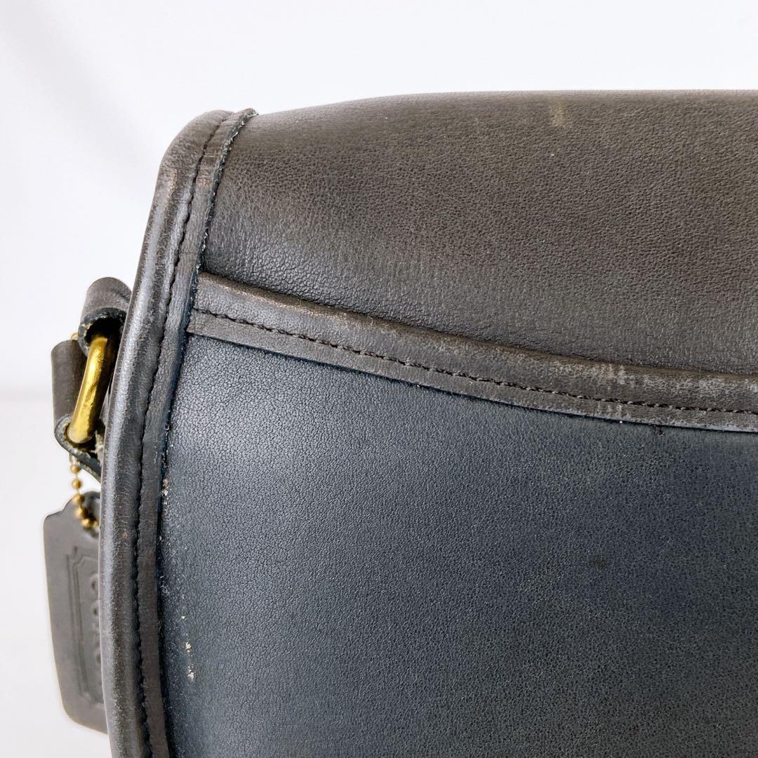 オールドコーチ ターンロック ヴィンテージ ダークグレー ショルダーバッグ