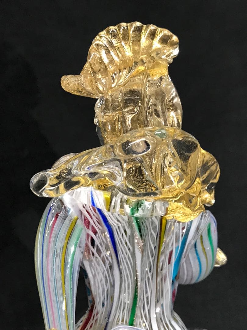 【現状品】ムラーノガラス ? ベネチアンガラス ? 置物　カサノバ　恋人