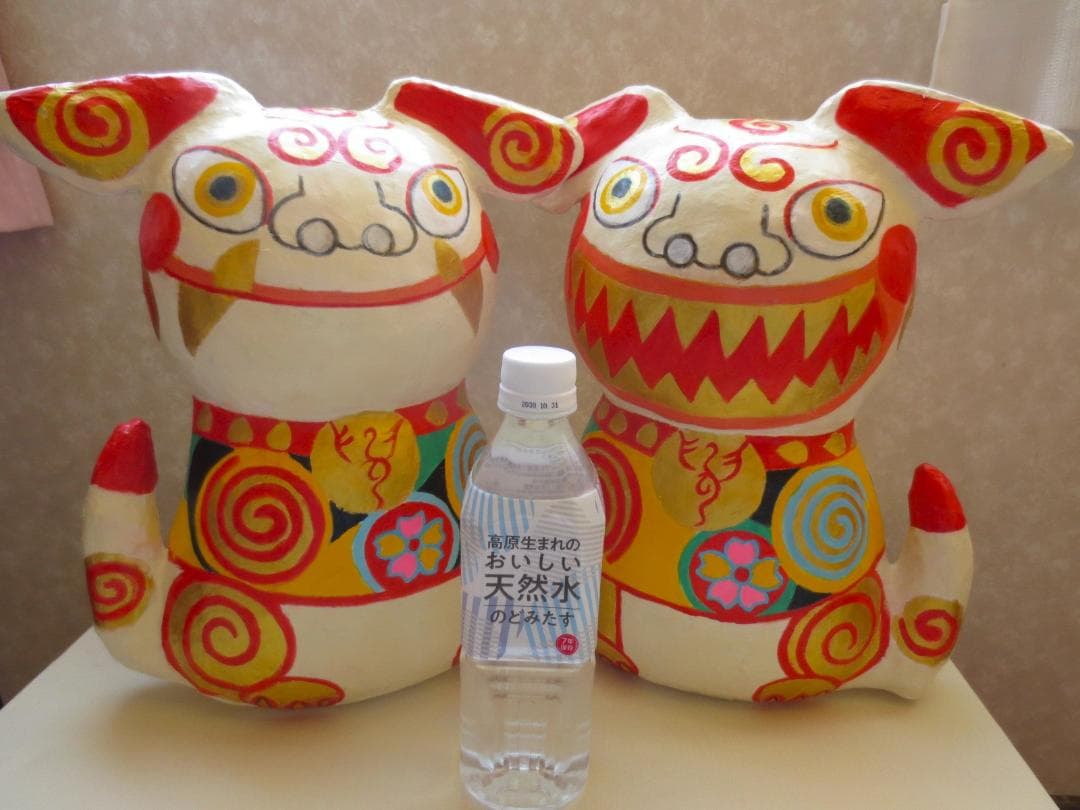 張り子　ジャンボシーサー　ラッキーアイテム　風水　置物