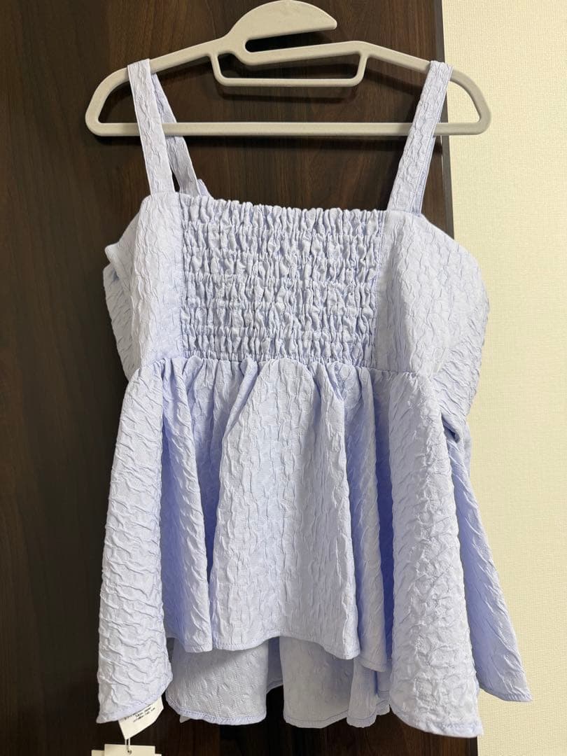 新品未使用タグ付き フレイアイディー FRAY I.D ペプラムリボントップス