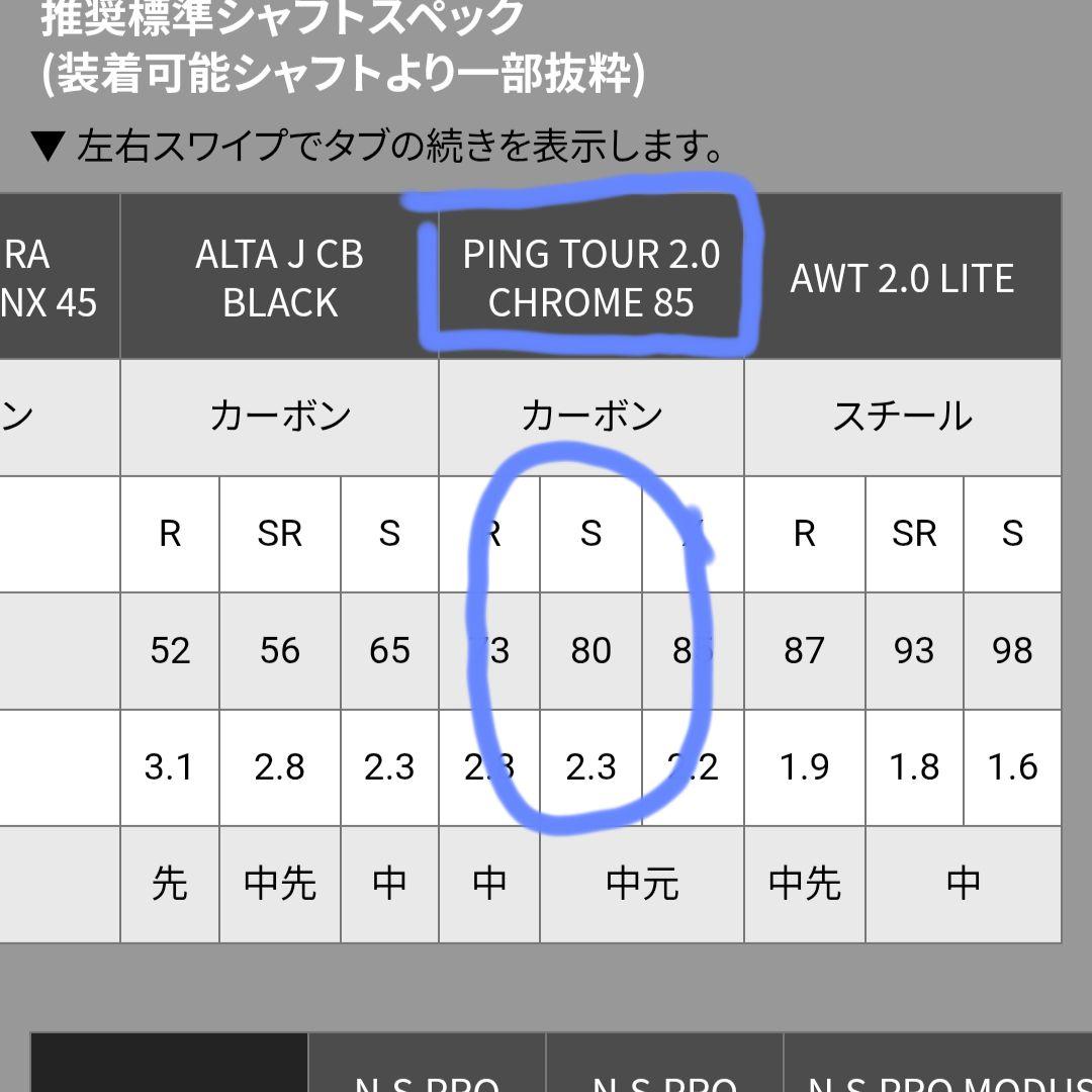 PING G430 ハイブリッド 5U 26° 純正シャフト
