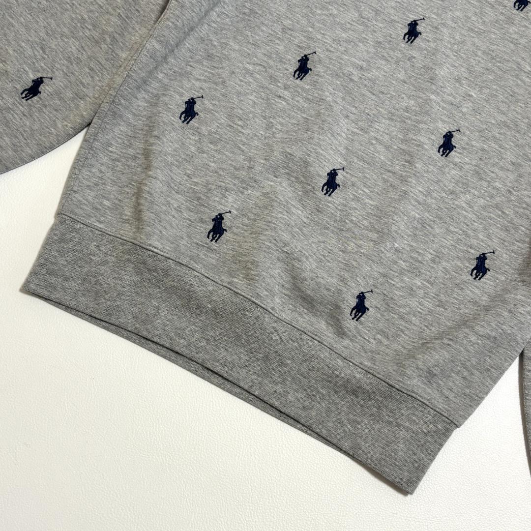 【最終価格】ポロラルフローレン スウェット ポニー刺繍 総柄 S相当