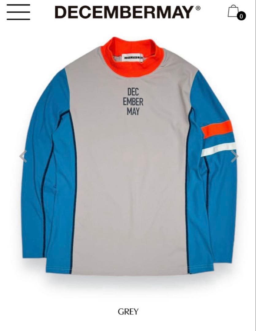 DECEMBERMAY 長袖モックネック