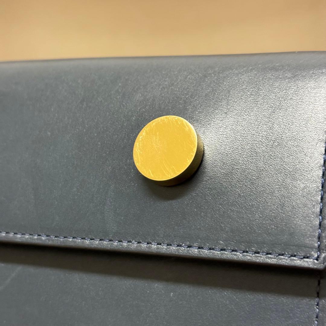 希少！RSVP GOLDEN EYES スムースカーフスキンショルダー　ネイビー