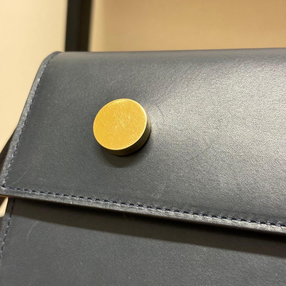 希少！RSVP GOLDEN EYES スムースカーフスキンショルダー　ネイビー