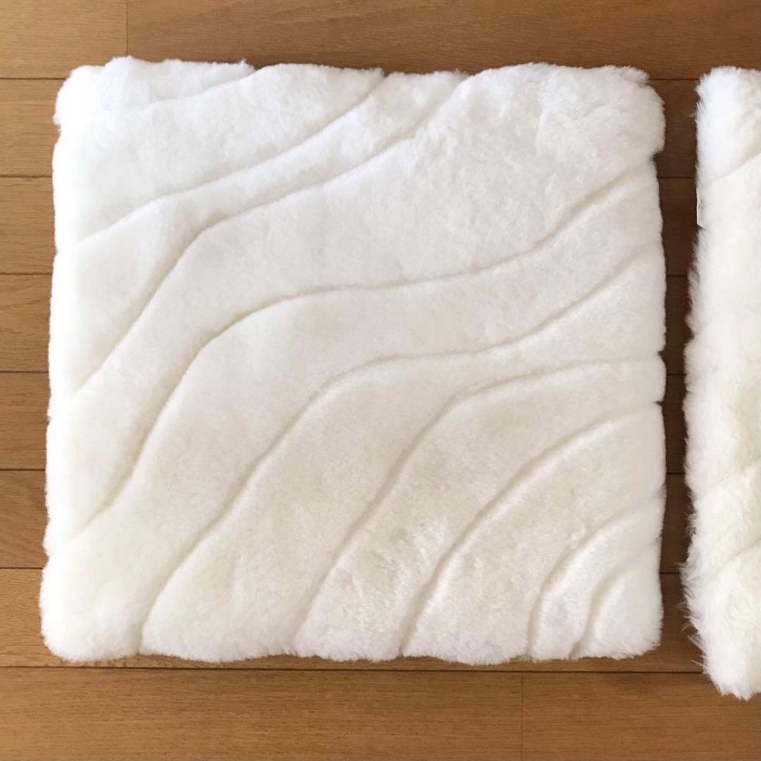 ムートン 座布団 クッション 2枚セット