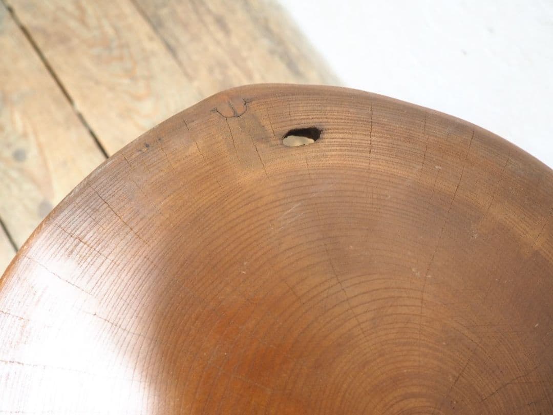 1203 けやきのセンターテーブル　欅　展示台　陳列台　椅子　ベンチ　レトロ