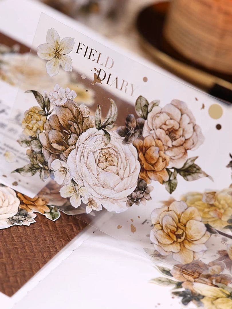 ⭐️SALE⭐️ 小白家文創《焦糖拿铁》海外マスキングテープ　マステ 【2521】