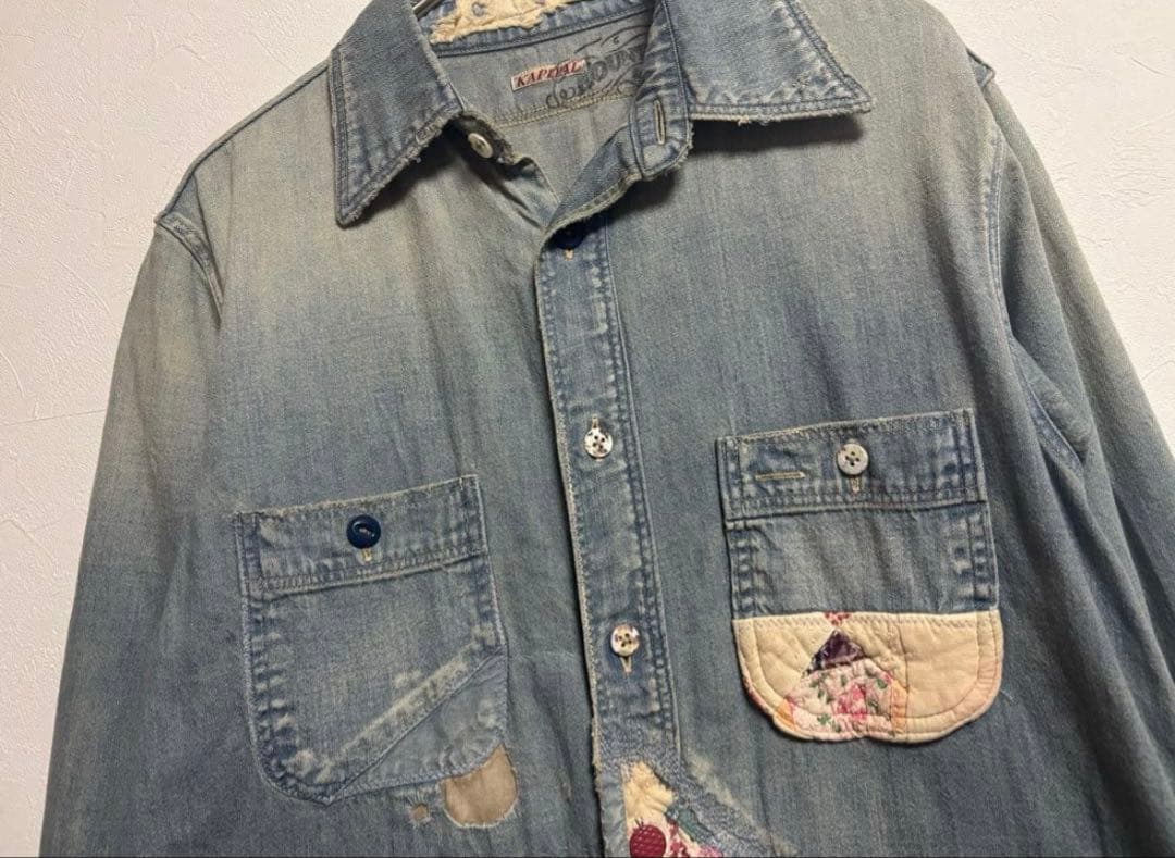 kapital kountry パッチワーク デニム ワンピース 刺子 日本製