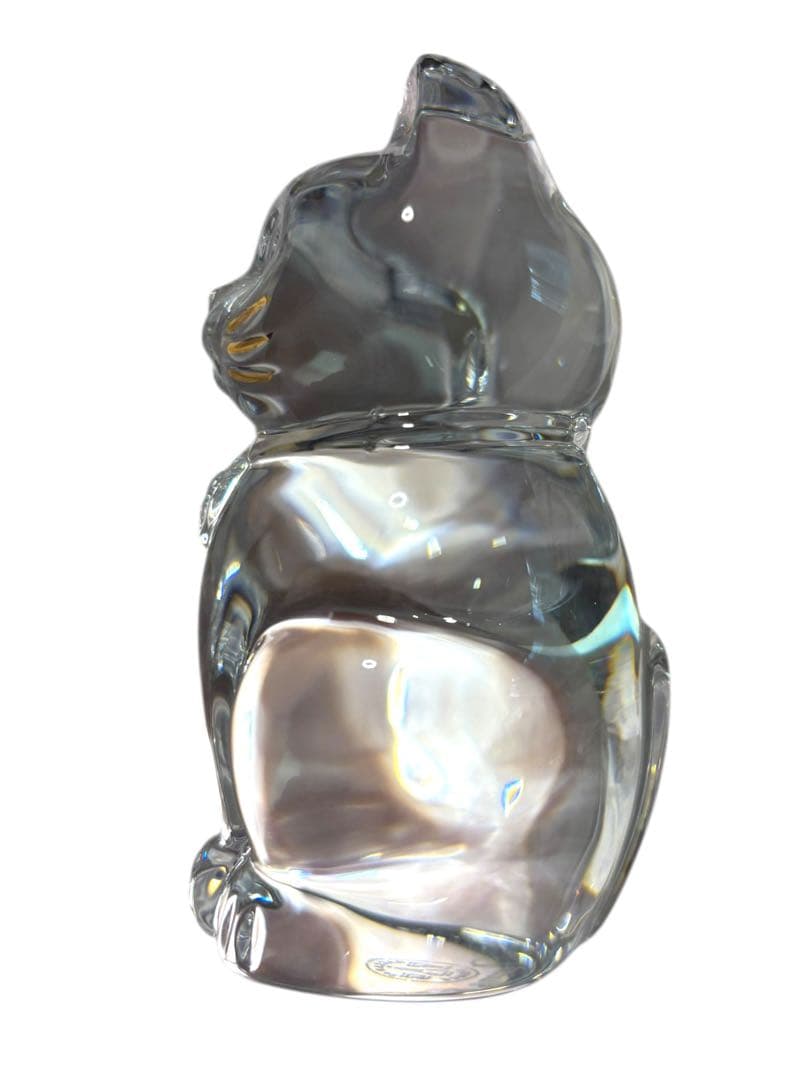 美品　Baccarat バカラ　まねき猫 招き猫 ラッキーキャット