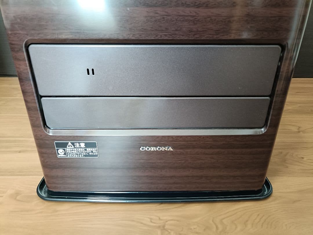 CORONA 石油ファンヒーター ブラウン グレード高 木目調