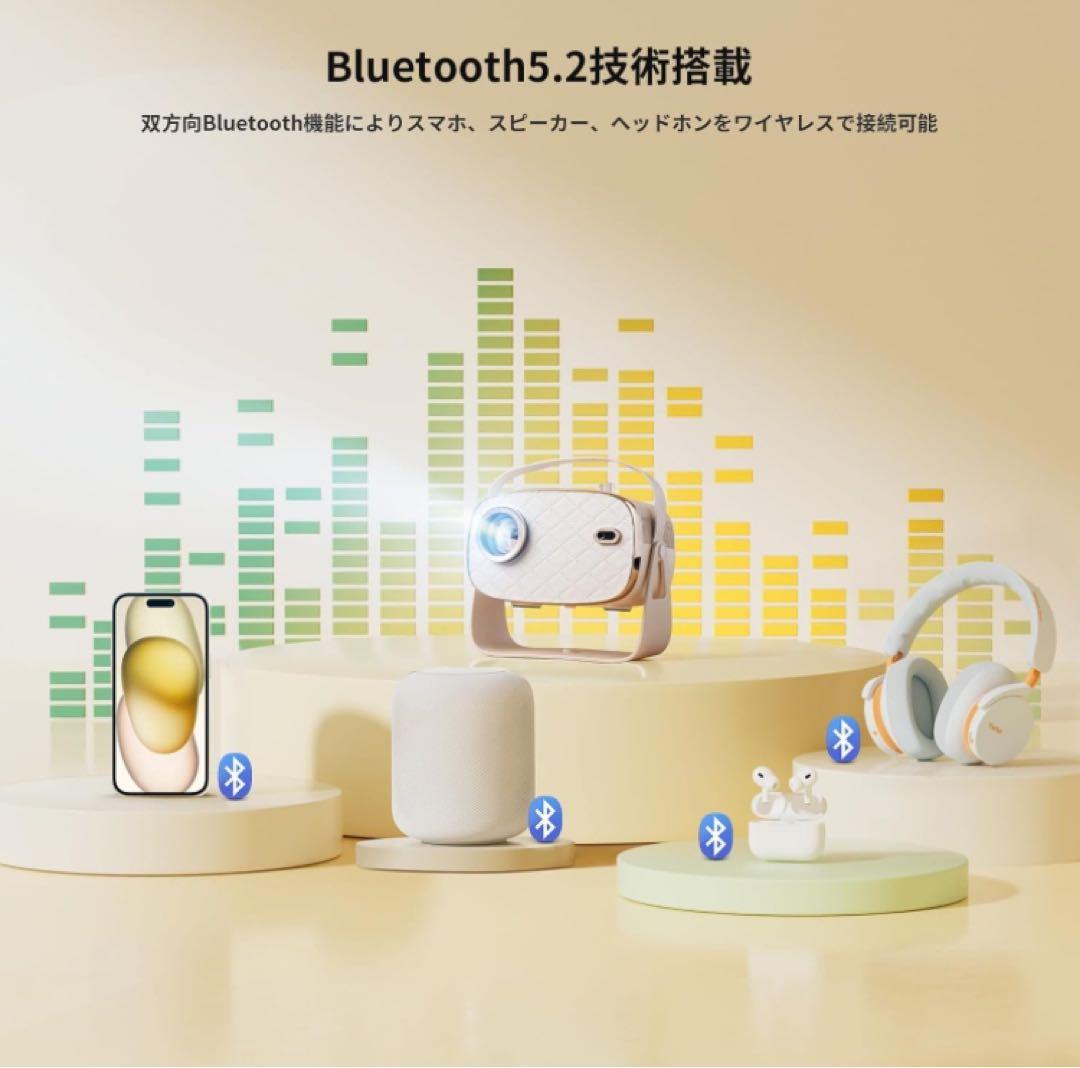 セール天井投影プロジェクター家庭用 小型 自動台形補正20000L