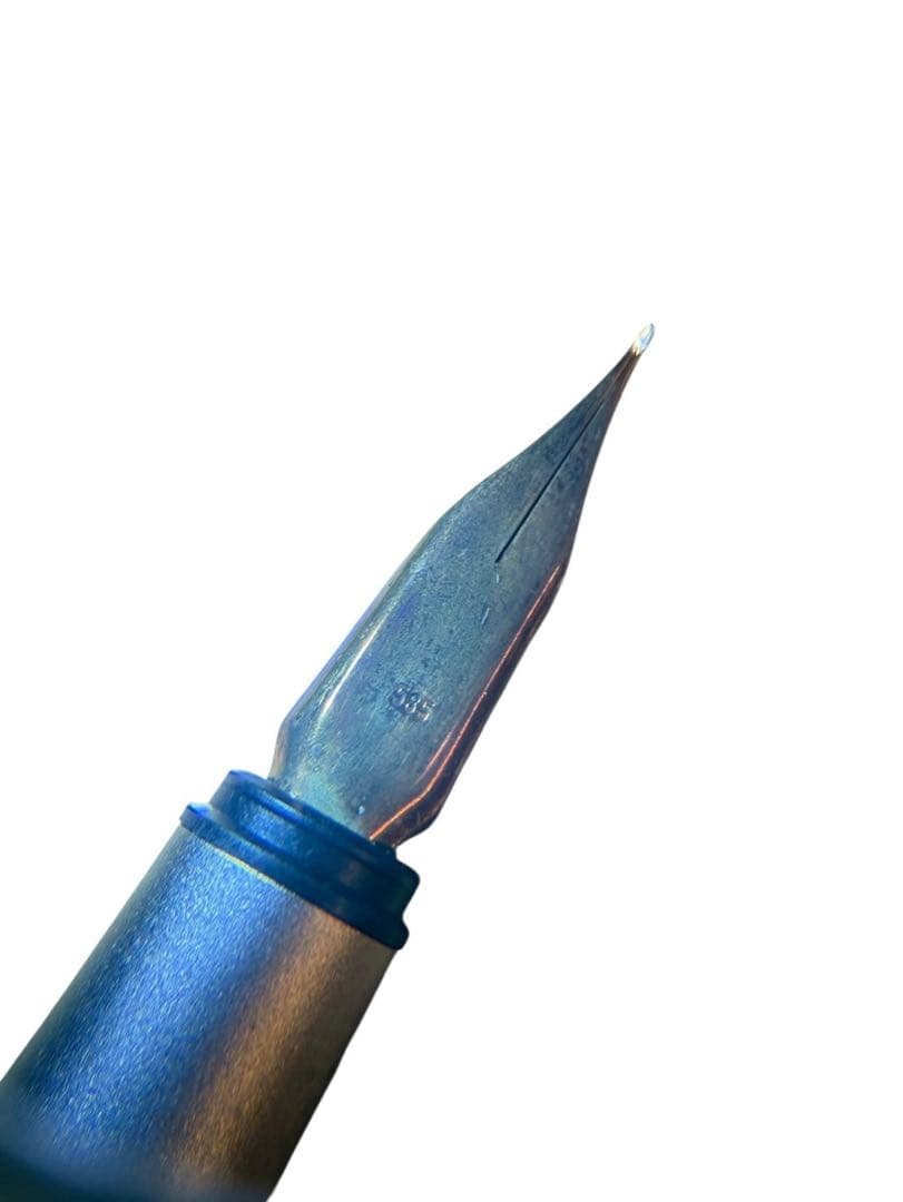 【モンブラン 万年筆 585（14K）箱・説明書・予備インク付き】