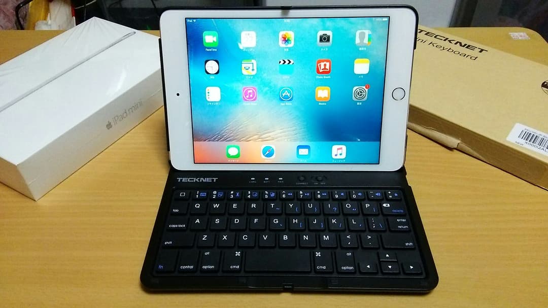 新品同様 ipad mini 4 wifiモデル 64GB ワイヤレスキーボード
