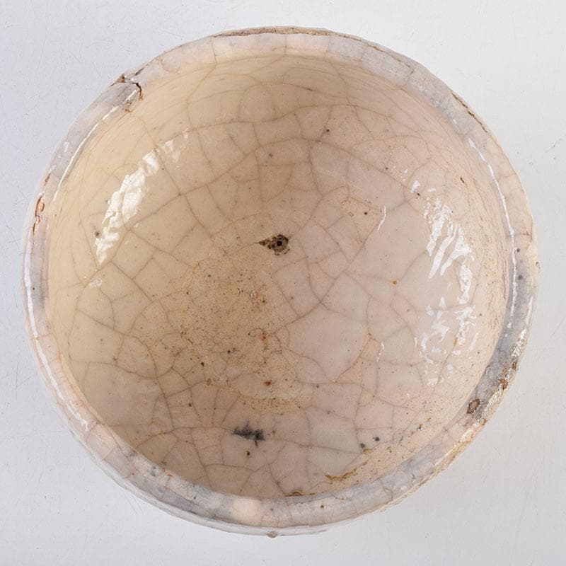 茶道具　人間国宝　荒川豊蔵作　鬼志野　茶碗　加藤卓男 識箱　M　R9188