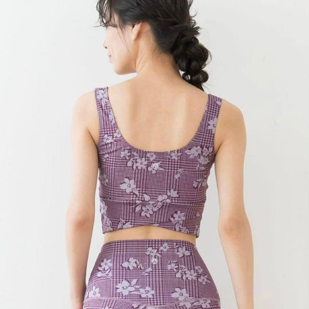 【上下セット】SUKALA チェックビスチェブラトップ&クロスレギンス Mサイズ