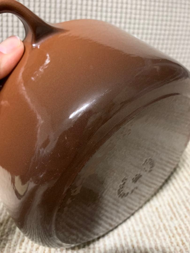 LE CREUSETココットロンドブラウン 両手鍋 18cmルクルーゼ