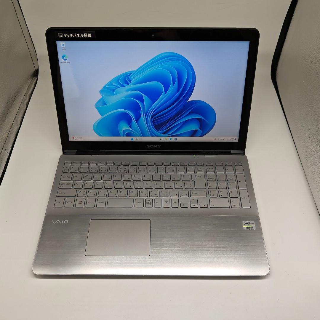 【VAIO】SVF 爆速i7 SSD512GB 12GB シルバー ノートPC