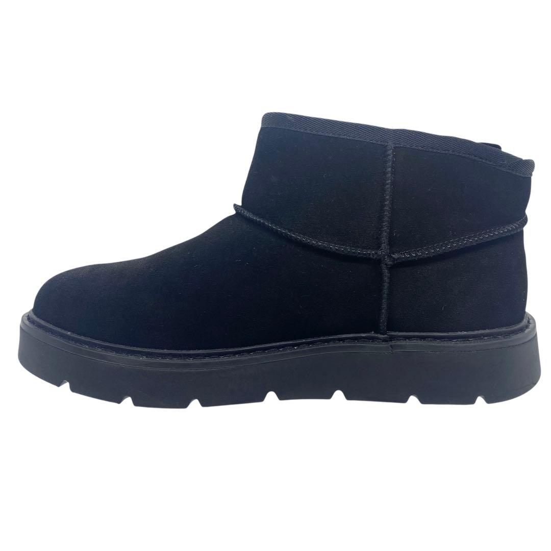 【極美品】 スケッチャーズ　24cm スリップインズ ムートンブーツ ブラック