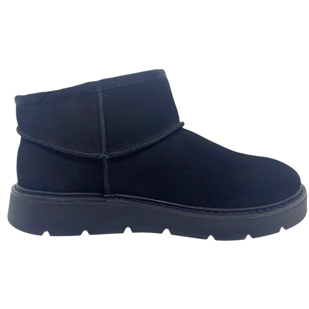 【極美品】 スケッチャーズ　24cm スリップインズ ムートンブーツ ブラック