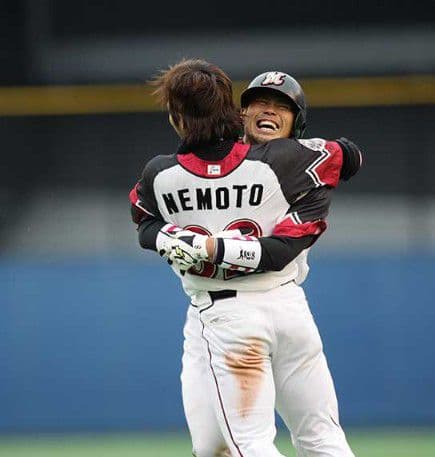 【限定　記念】ロッテ　マリーンズ　40周年　根元　サード　ユニフォーム　フリー