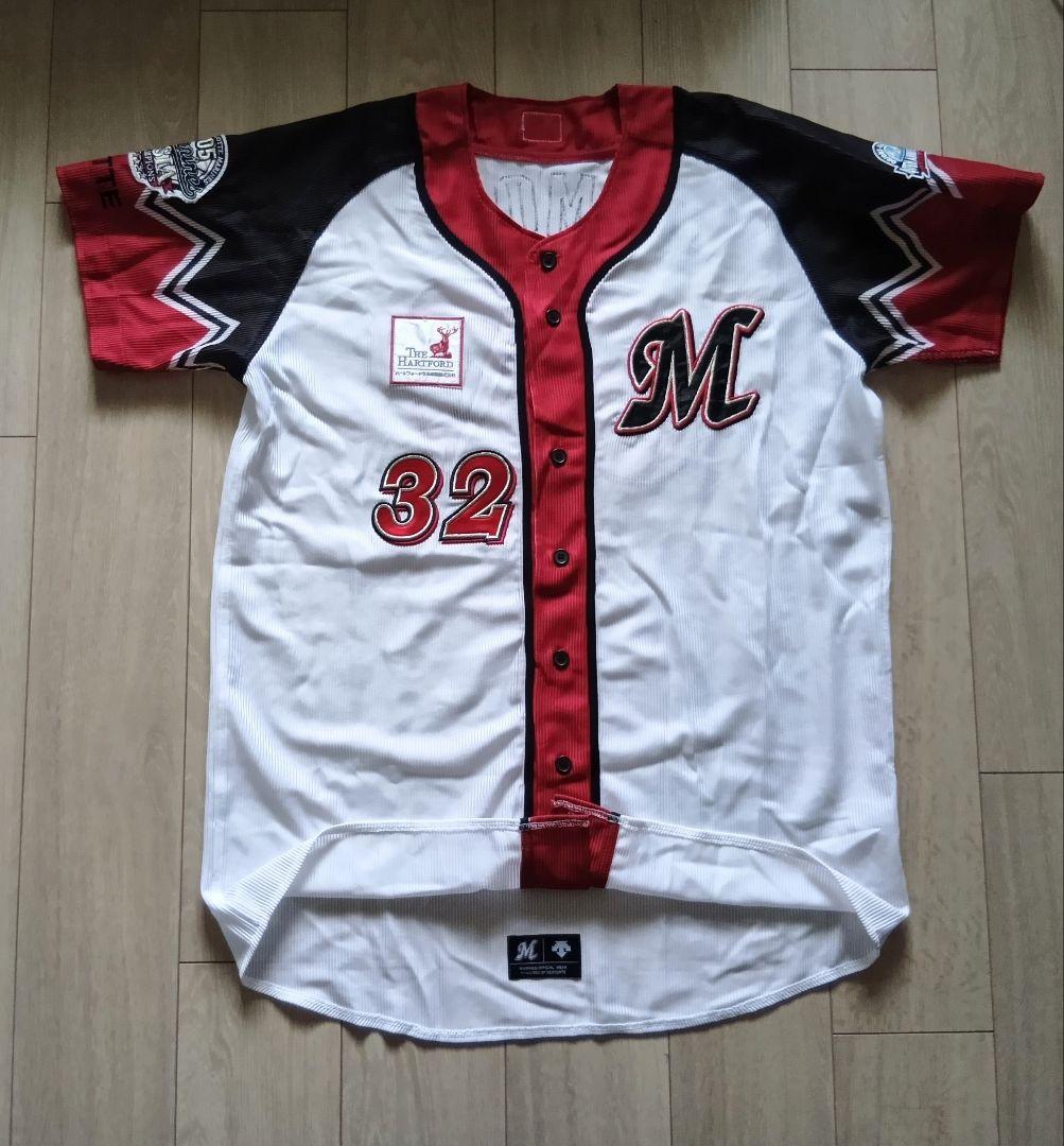 【限定　記念】ロッテ　マリーンズ　40周年　根元　サード　ユニフォーム　フリー