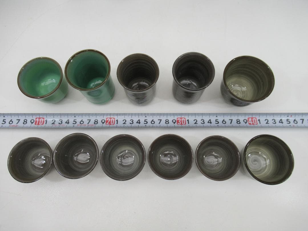 現川焼/臥牛窯 食器まとめ/珈琲碗皿/湯呑/小皿 他 N17