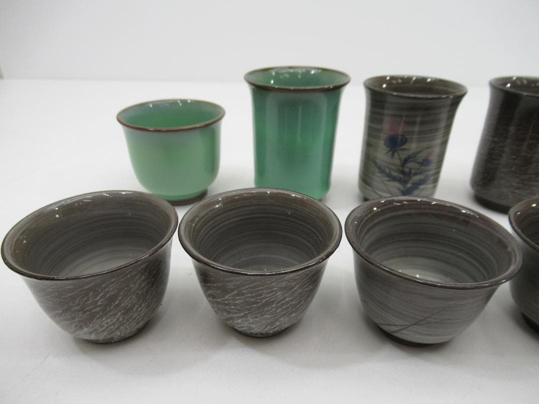 現川焼/臥牛窯 食器まとめ/珈琲碗皿/湯呑/小皿 他 N17