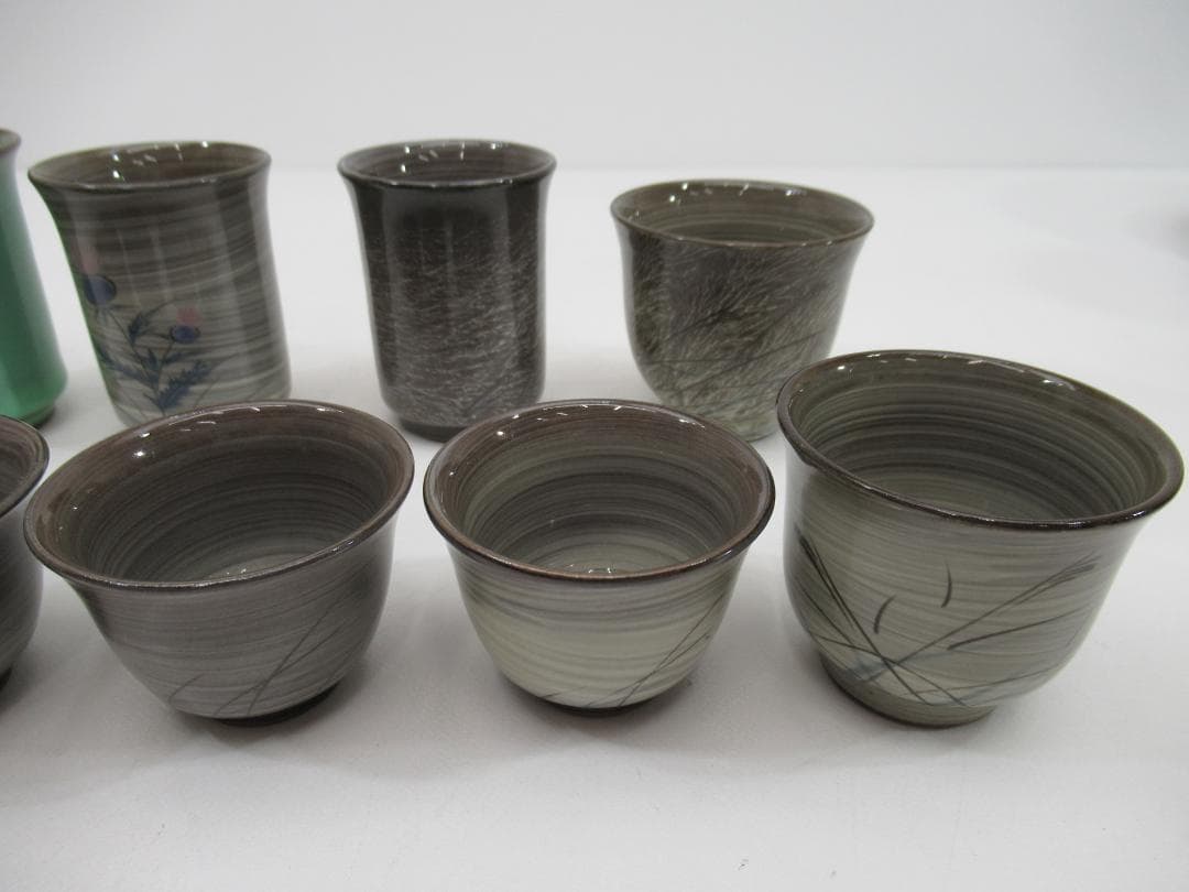 現川焼/臥牛窯 食器まとめ/珈琲碗皿/湯呑/小皿 他 N17