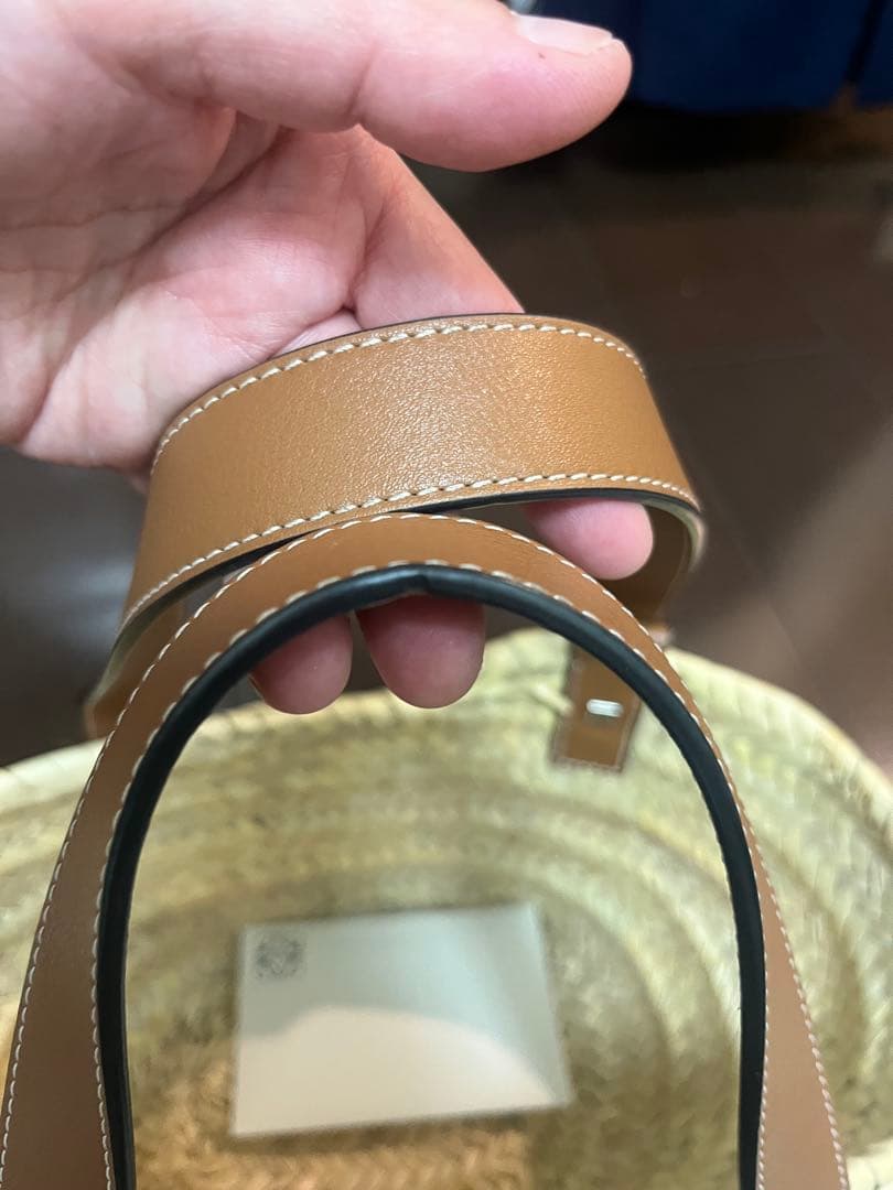 最終お値下げ　LOEWE かごバッグ ベージュ/ブラウン