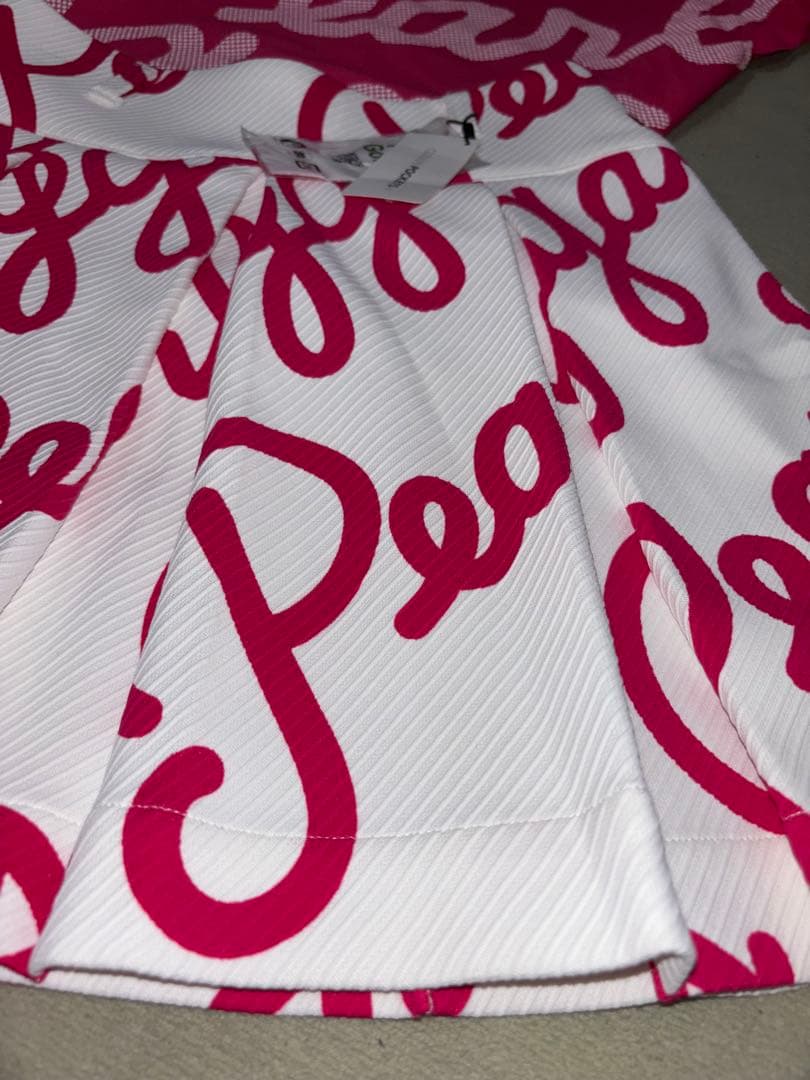 （はるれん）パーリーゲイツ 、筆記体ロゴグラフィック柄、セットアップ