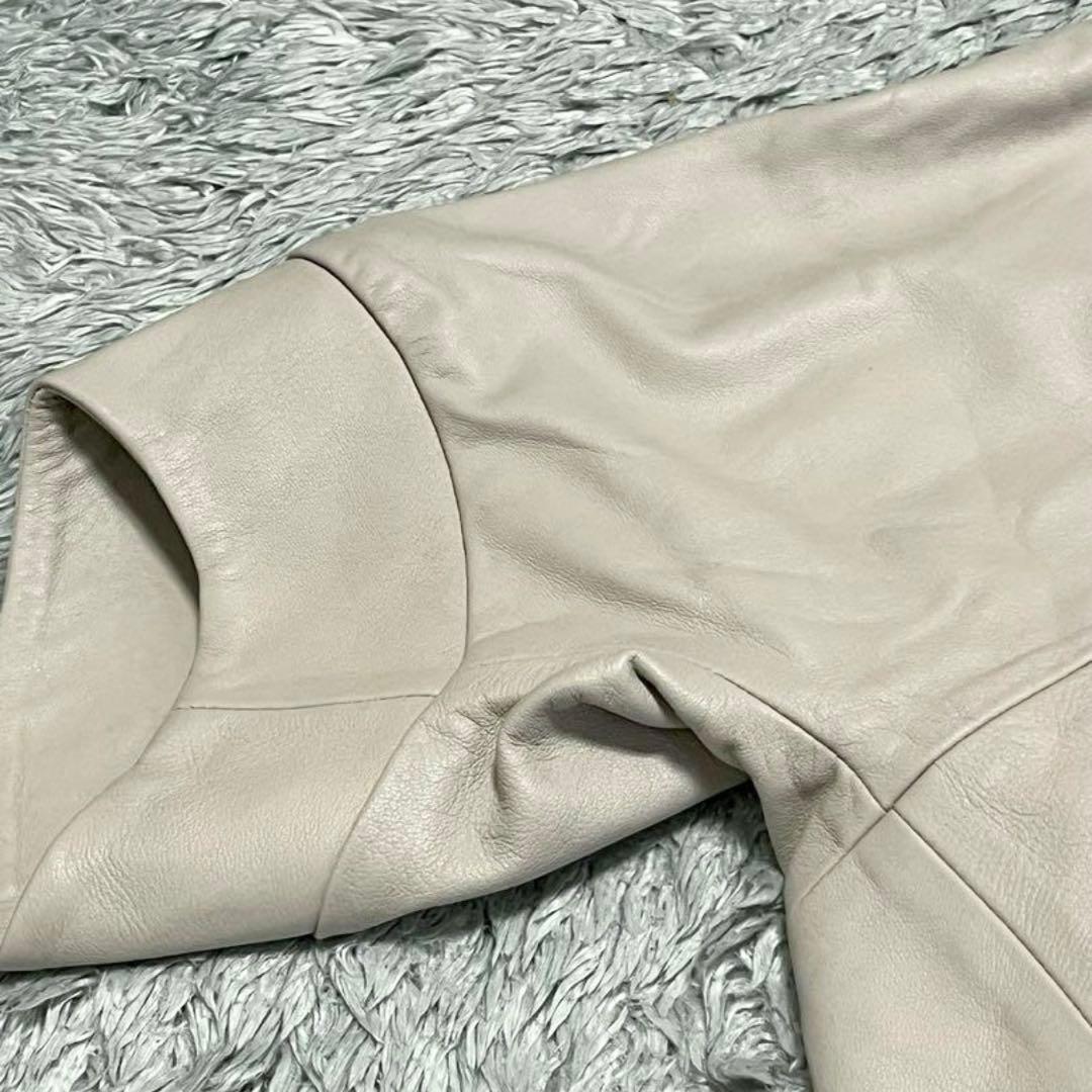 希少✨美品✨EMMETI エンメティ　レザー ブルゾン　ドルマン　定価15万