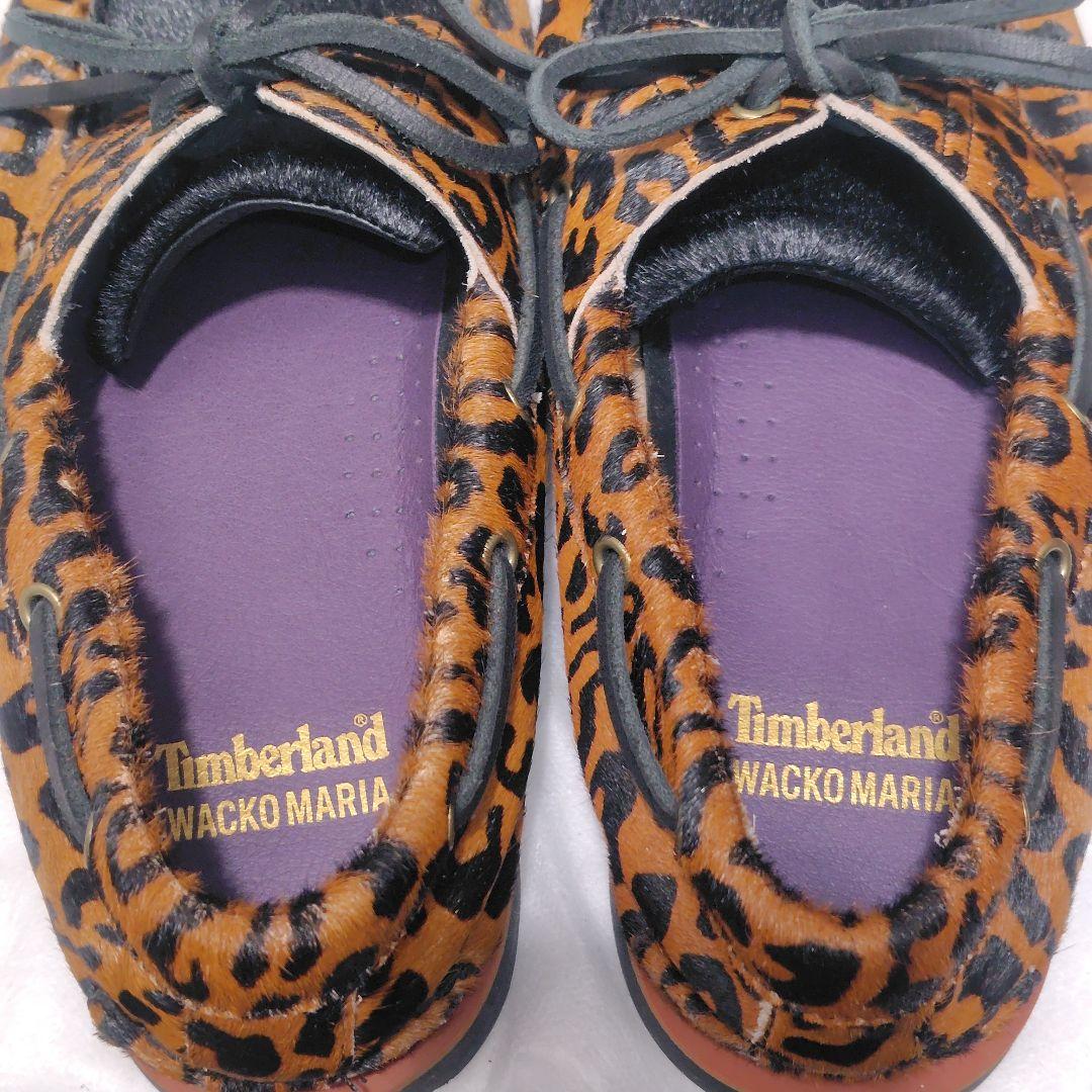 【稀少・極美品】ワコマリア×ティンバーランド ボートシューズ レオパード ハラコ