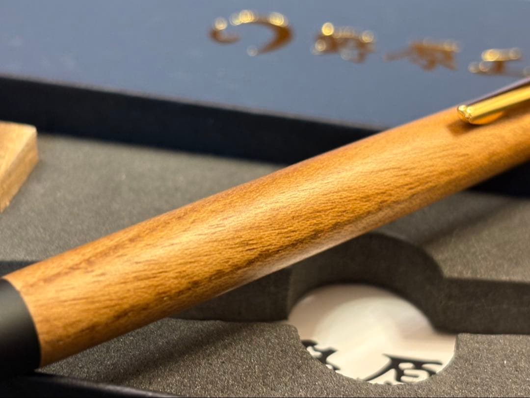 野原工芸 槐（エンジュ） シャープペンシル 付属品完備 ゴールド