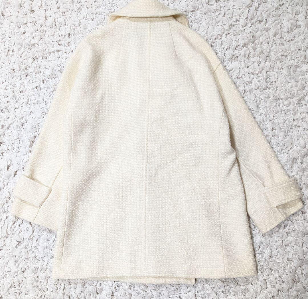 【新品タグ】アプワイザーリッシェ Pコート ピーコート ダブルブレスト　ホワイト